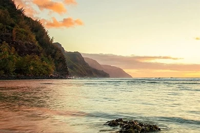 Hawaii Ocean Coast Sunset iPhone Wallpapers