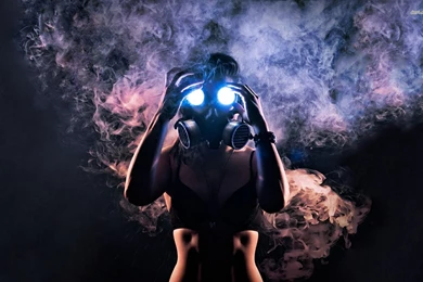 Woman In Gas Mask Wallpapers   Photography Wallpapers