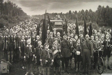 Gas Mask Art HD Desktop Wallpapers : High Definition : Mobile