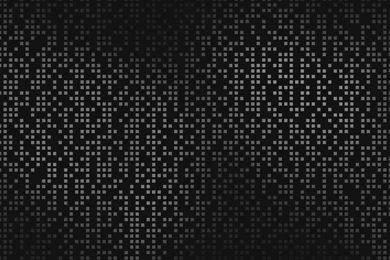 HD White Pixel On Black BAckground Wallpapers
