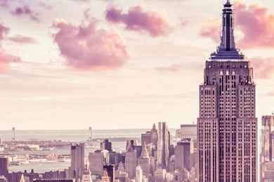 New York City Skyscrapers iPhone 5 Wallpapers (640x1136)