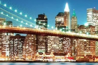 New York City Night Lights iPhone 5s Wallpapers Download