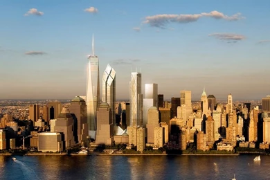 New York Building At Dusk iPhone 6 Wallpapers Download