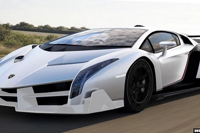 White Lamborghini Veneno Wallpapers Image