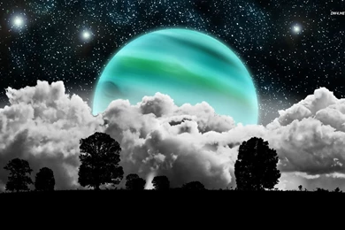Planet In The Clouds Wallpapers   Digital Art Wallpapers
