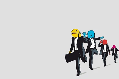 Download Wallpapers 1920x1080 Pac man, Monsters, Vector, Suits ...