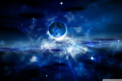Blue Moon HD Desktop Wallpapers : High Definition : Fullscreen ...
