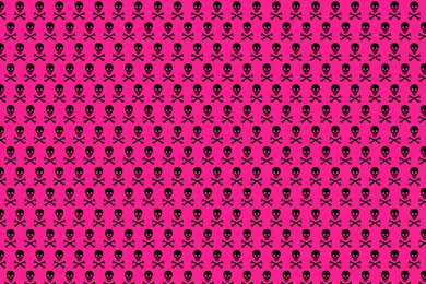 Hot Pink Skull Crossbones Desktop Wallpapers
