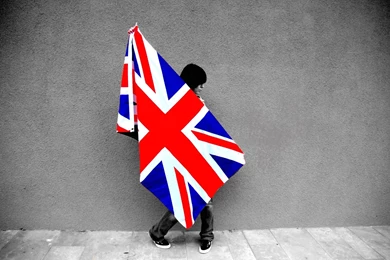 Wallpapers Girl With British Flag   1920 X 1285   People Men Women ...