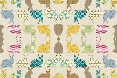 Rabbit Fabric, Wallpapers & Gift Wrap   Spoonflower