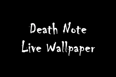 Death Note Android Live Wallpapers   YouTube
