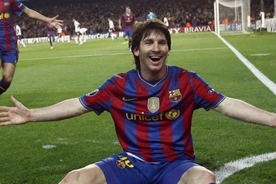 Download Lionel Messi Cheers A Goal Wallpapers For iPhone 4