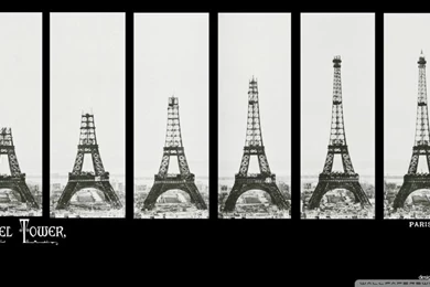 Eiffel Tower Construction HD Desktop Wallpapers : High Definition ...