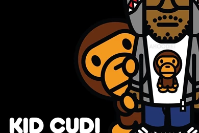 ZOMG ZOMG: Kid Cudi A Bathing Ape Part 2 WALLPAPERS!