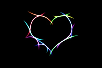 Heart Neon Lights Desktop Wallpapers At GetHDPic.com