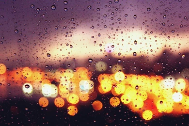 19141 city lights behind the rainy window 1366×768 photography ...