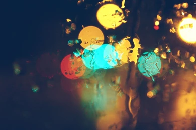 Lights Behind The Rainy Window Wallpapers   Photography Wallpapers ...