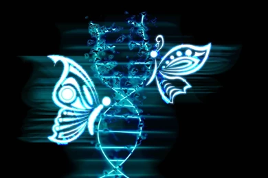 DNA 3 d Structure Molecule Pattern Abstraction Genetic Psychedelic ...