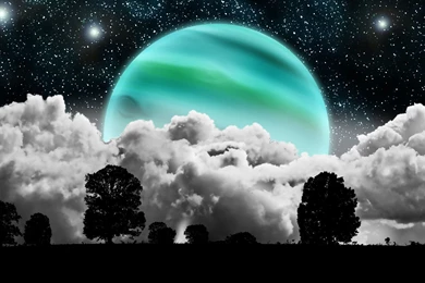 Planet In The Clouds Wallpapers   Digital Art Wallpapers