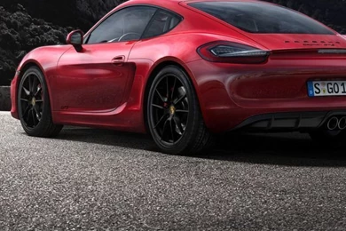 Download Porsche Cayman GTS Back Wallpapers For iPhone 4