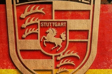 640x960 Plywood Porsche Logo Iphone 4 Wallpapers