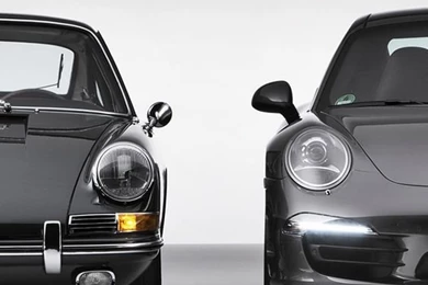 Porsche 911 Old And New IPhone5 Wallpapers