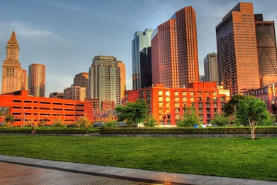 Boston Skyline HDR Wallpapers