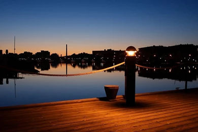 Harbor At Night Wallpapers Artistic Wallpapers