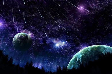 HD Quality Night Sky Stars Monn Wallpapers   SiWallpapers 23232