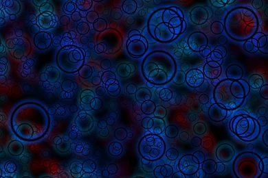 Download Wallpapers 1920x1080 Circles, Blue, Neon, Light, Shape ...