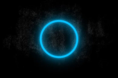 Blue Neon Circle Glowing In The Dark Wallpapers 23834