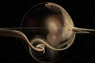 Fractals Rings Saturn Cutting Wallpapers