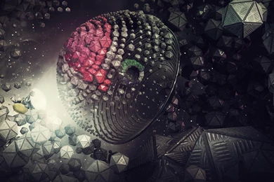 Abstraction Digital Art Render Space 3d 1080p >> HD Wallpaper, Get ...