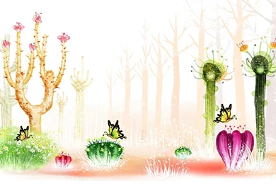 Cactus Forest Wallpapers   Free Wide HD Wallpapers