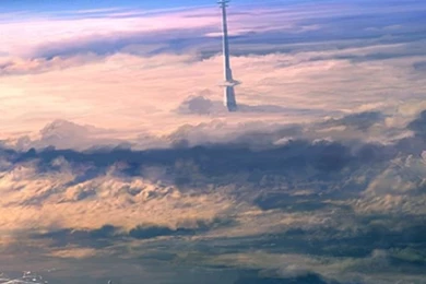 Futuristic Space City iPhone 5 Wallpapers