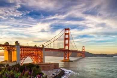 Download Wallpapers 2560x1024 Golden Gate Bridge, Sunset, San ...