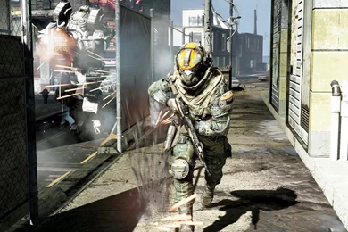 TITANFALL Sci fi Game Warrior Armor Weapon Gun G Wallpapers ...