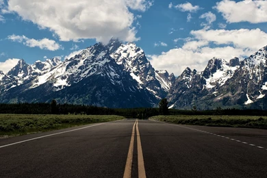 Mountains, Landscapes, Roads, Skyscapes, Street :: Wallpapers