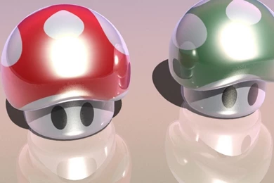 Mushroom Mario 3d Graphic Art HD Wallpapers Wallpapers   (