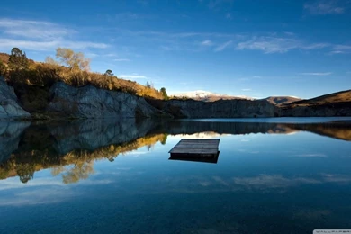 Peaceful Lake HD Desktop Wallpapers : Widescreen : High Definition ...