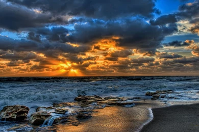 Ocean Sunset Desktop Wallpapers