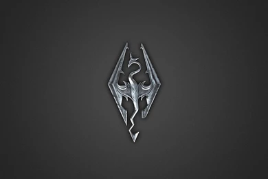 Skyrim Wallpapers Logo, Steel