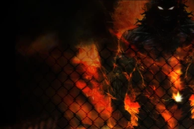 Download Wallpapers 2560x1024 Disturbed, Monster, Animal, Fire, Net ...