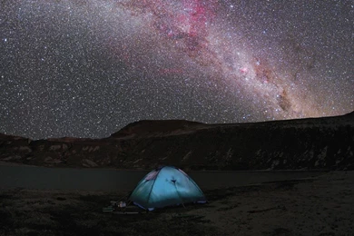 Chile Milky Way National Park Composite Wallpapers