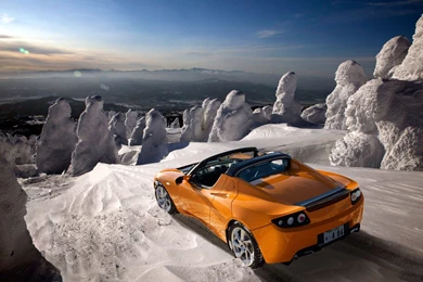 Tesla Roadster 2012 Wallpapers