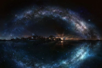 Wallpapers Milky Way, Art, Iy Tujiki, Night, Starrs, Sky, Galaxy ...