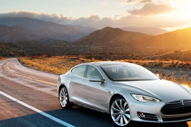 Tesla Model S Metal iPad 3,4 & Air Wallpapers