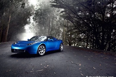 Tesla roadster wallpaper image