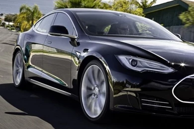 640x960 2012 Tesla Model S Black Motion Iphone 4 Wallpapers