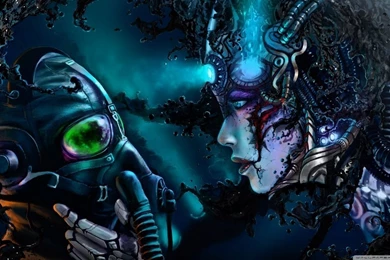 Cyberpunk Digital Art HD Desktop Wallpapers : High Definition : Mobile